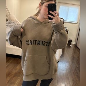 FOG essentials knit pullover hoodie